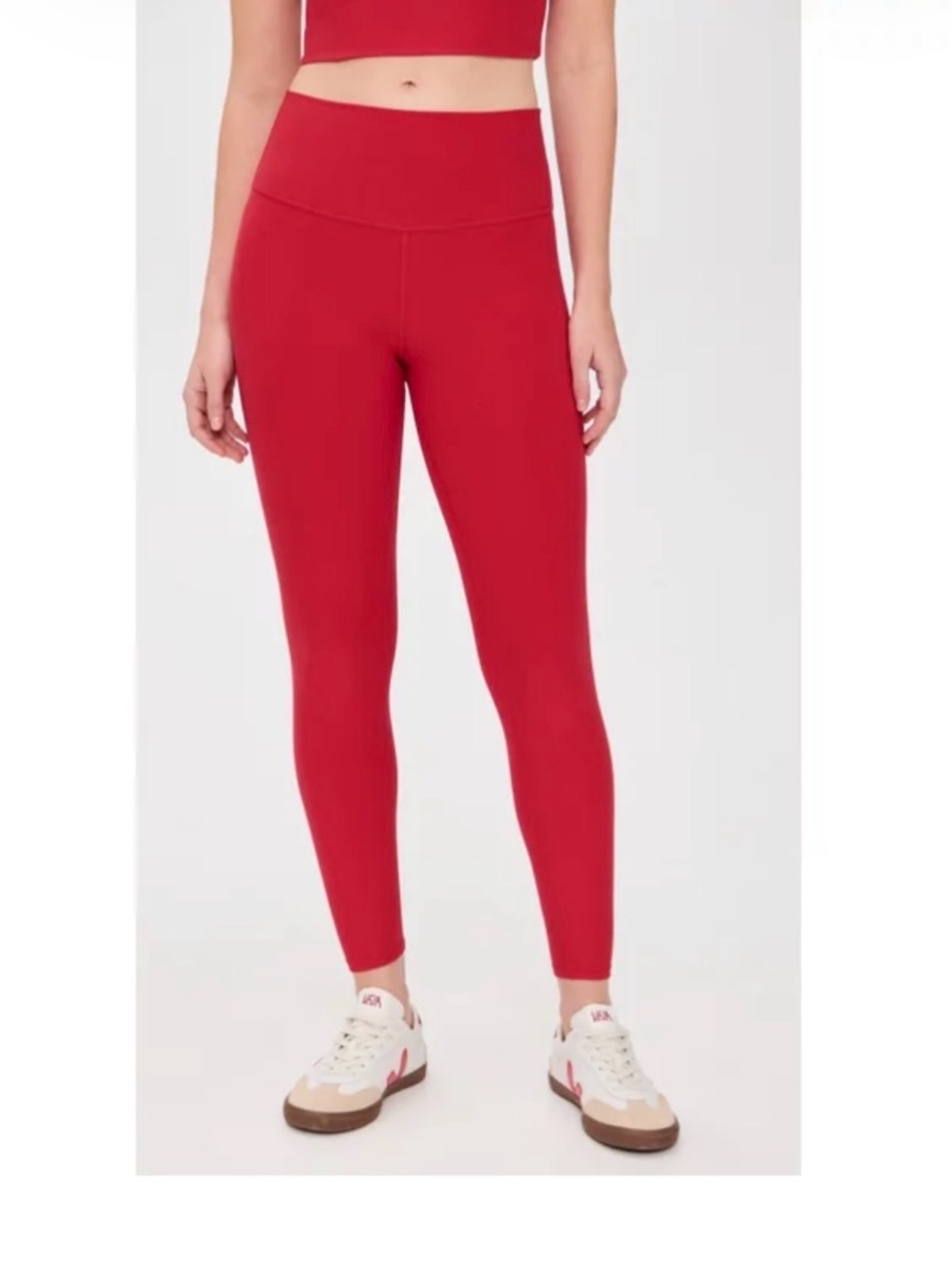 ALO Yoga 7/8 High-Waist Airbrush Leggings Bright Red Small